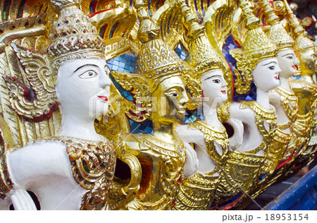 Sculpture dolls in thai temple, Thailand 18953154