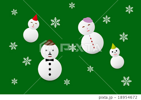 雪だるまの家族 雪だるまの家族 18954672