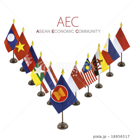 abstract national flags for the AEC countries, v abstract national flags for the AEC countries, v 18956517