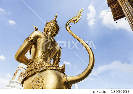 back view of a graceful golden kinaree image back view of a graceful golden kinaree image 18956658