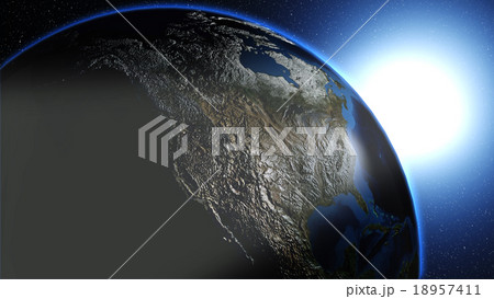 Planet Earth in universe or space. Planet Earth in universe or space. 18957411