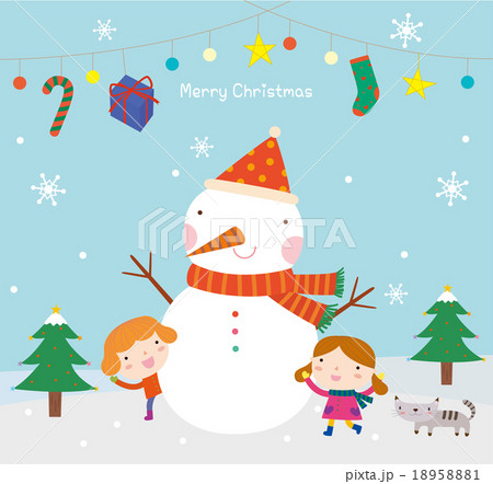 メリークリスマスイラスト 18958881