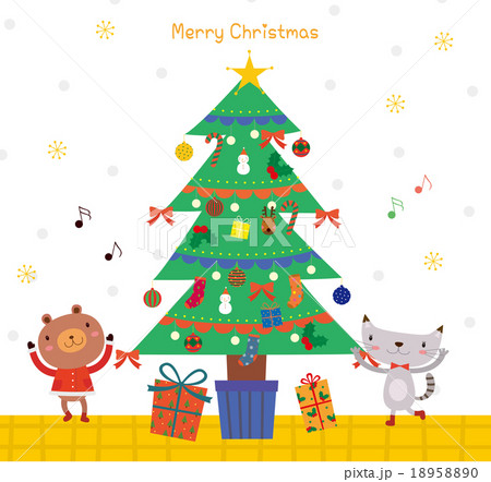 メリークリスマスイラストのイラスト素材 1580