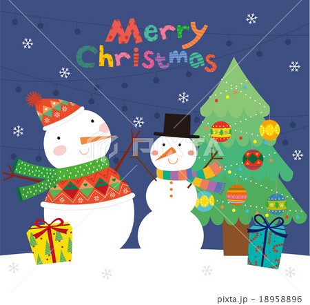 メリークリスマスイラストのイラスト素材 1586