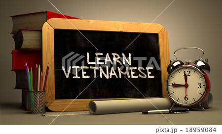 Learn Vietnamese - Chalkboard with Motivational Learn Vietnamese - Chalkboard with Motivational 18959084
