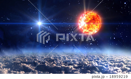 sun with blue planet star cross sun with blue planet star cross 18959219