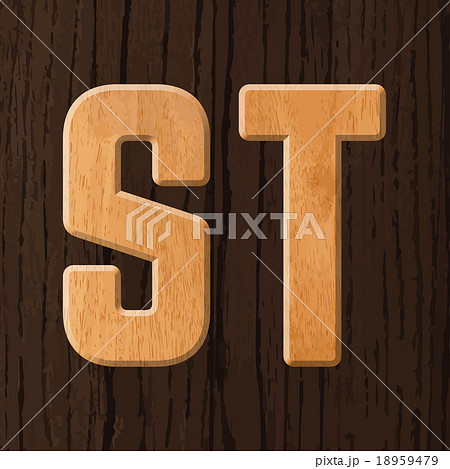 Wood letters 18959479