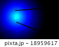 magic blue light near few alpine canes, science 18959617