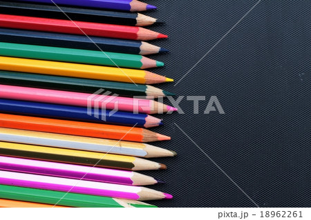 Colorful pencils - isolated on black background 18962261
