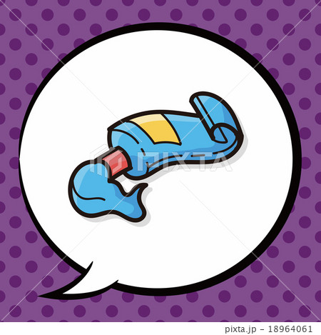 Pigment color doodle, speech bubble 18964061