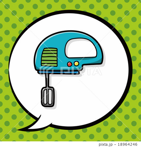 Mixer doodle, speech bubble Mixer doodle, speech bubble 18964246