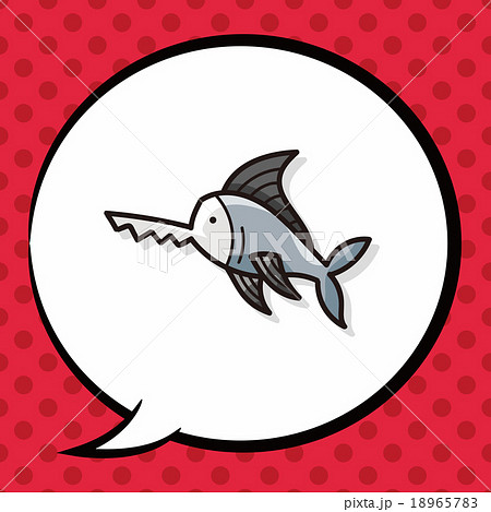sea animal shark doodle, speech bubble sea animal shark doodle, speech bubble 18965783