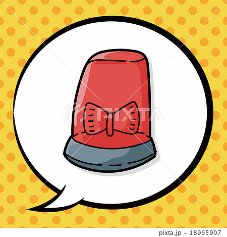 alarm bell color doodle, speech bubble 18965907