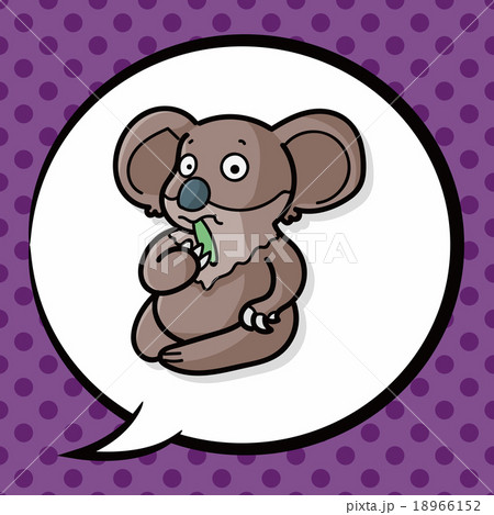 animal koala doodle, speech bubble animal koala doodle, speech bubble 18966152