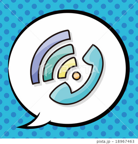 telephone doodle, speech bubble 18967463