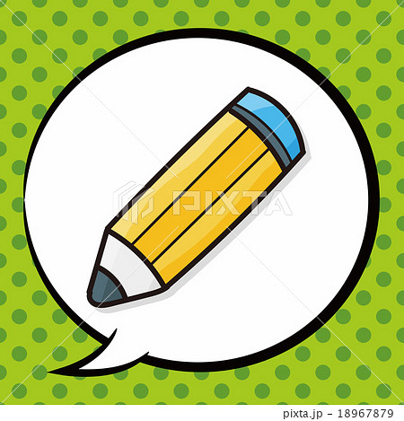 pen and pencil color doodle, speech bubble pen and pencil color doodle, speech bubble 18967879