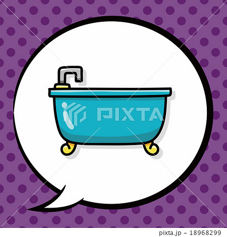 bathtub doodle, speech bubble 18968299