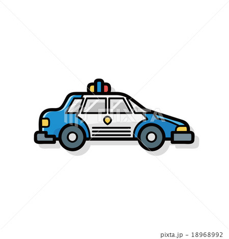 police car doodle 18968992