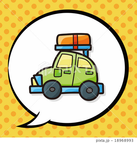 travel car color doodle, speech bubble travel car color doodle, speech bubble 18968993