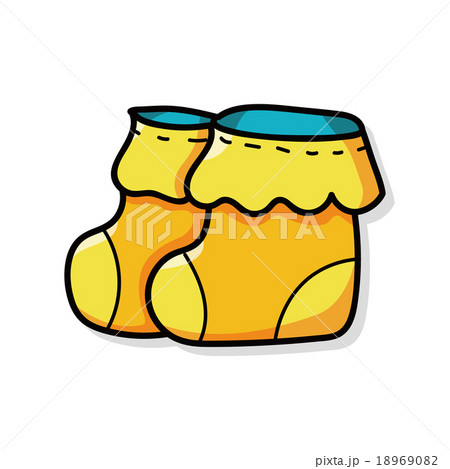 baby sock doodle 18969082