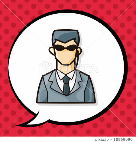 Bodyguard doodle, speech bubble Bodyguard doodle, speech bubble 18969090