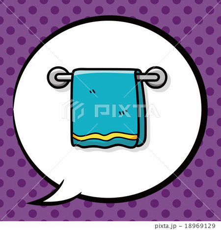 towel doodle, speech bubble 18969129