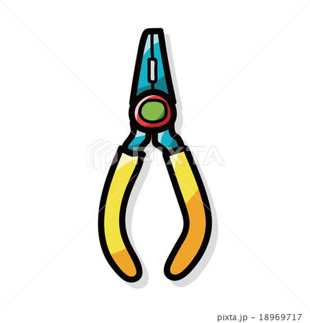 Pliers color doodle Pliers color doodle 18969717