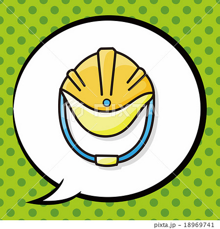 helmet doodle, speech bubble 18969741