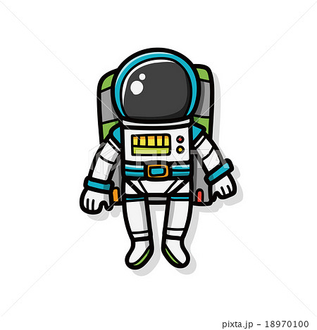 Astronaut Doodleのイラスト素材