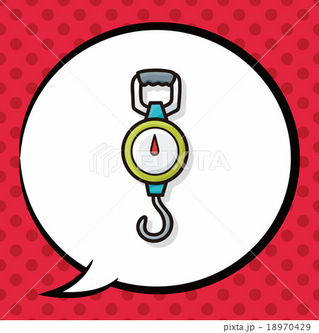 Fishing weighing doodle, speech bubble Fishing weighing doodle, speech bubble 18970429
