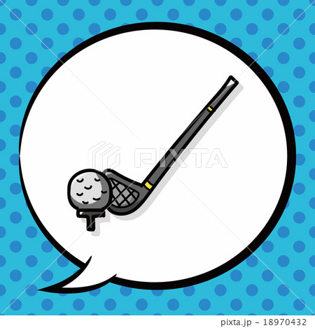 golf doodle, speech bubble golf doodle, speech bubble 18970432