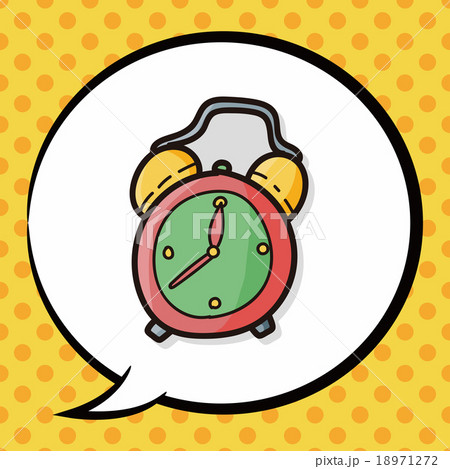 clock color doodle, speech bubble clock color doodle, speech bubble 18971272