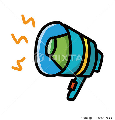 loudspeaker color doodle 18971933