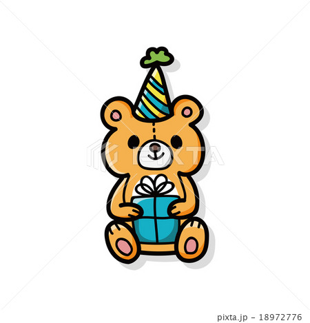 birthday bear doodle birthday bear doodle 18972776
