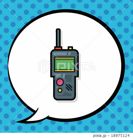 walkie doodle, speech bubble 18975124