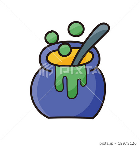 witch's pot doodle 18975126