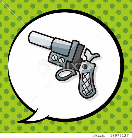 gun doodle, speech bubble gun doodle, speech bubble 18975127