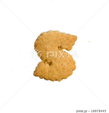 Alphabet ginger cookie isolated on white background 18978445
