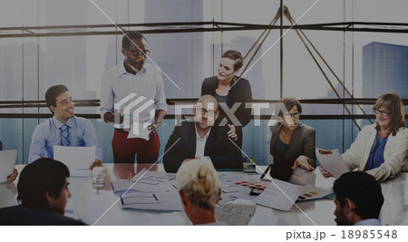 Business People Corporate Meeting Presentation Communication Con Business People Corporate Meeting Presentation Communication Con 18985548