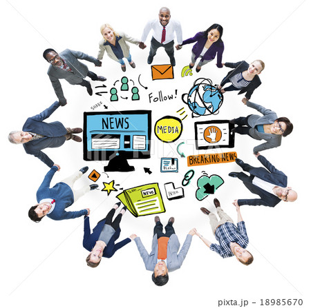 News Breaking News Daily News Follow Media Searching Concept 18985670