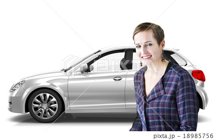 Car Vehicle Hatchback Transportation 3D Illustration Concept 18985756