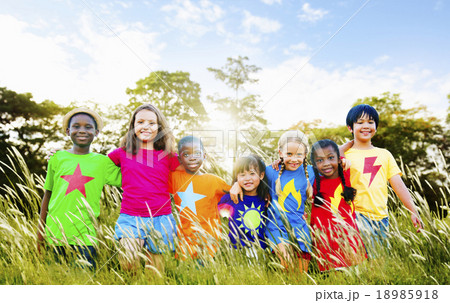 Children Friendship Togetherness Smiling Happiness Children Friendship Togetherness Smiling Happiness 18985918
