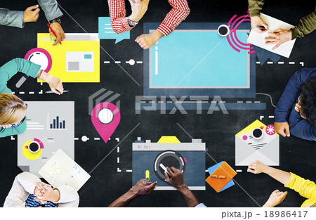 Digital Device Computer Connecting Internet Online Concept 18986417