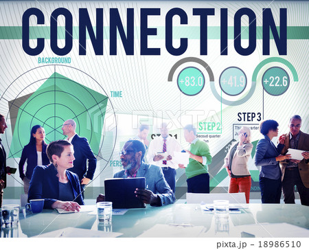 Connection Corporate Support Team Partnership Concept Connection Corporate Support Team Partnership Concept 18986510