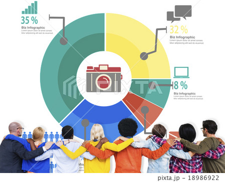 Analysis Analytic Marketing Sharing Graph Diagram Concept 18986922