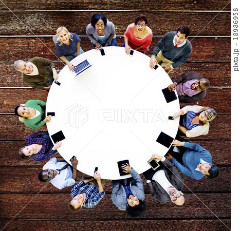 Diverse People Friends Digital Device Technology Concept Diverse People Friends Digital Device Technology Concept 18986958