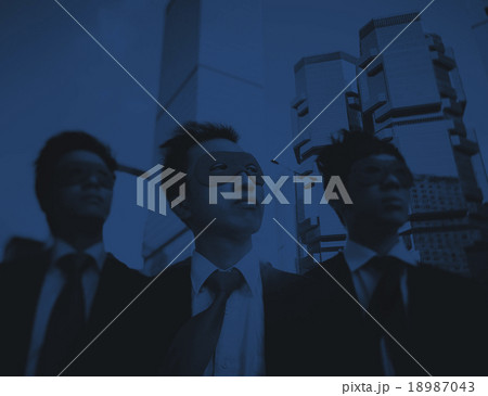 Businessmen Corporate Superhero City Concept 18987043