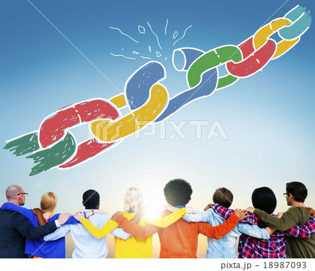 Chain Broken Stress Pressure Freedom Concept 18987093