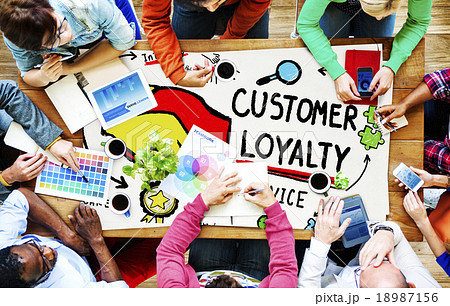 Customer Loyalty Satisfaction Support Strategy Service Concept Customer Loyalty Satisfaction Support Strategy Service Concept 18987156