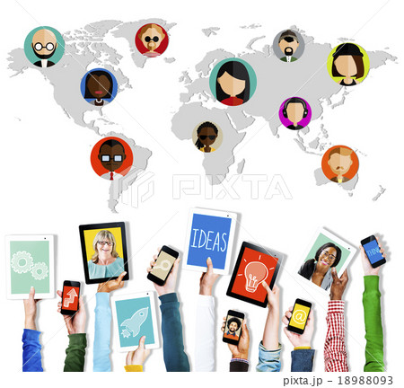 Global Community World People International Nationality Concept 18988093